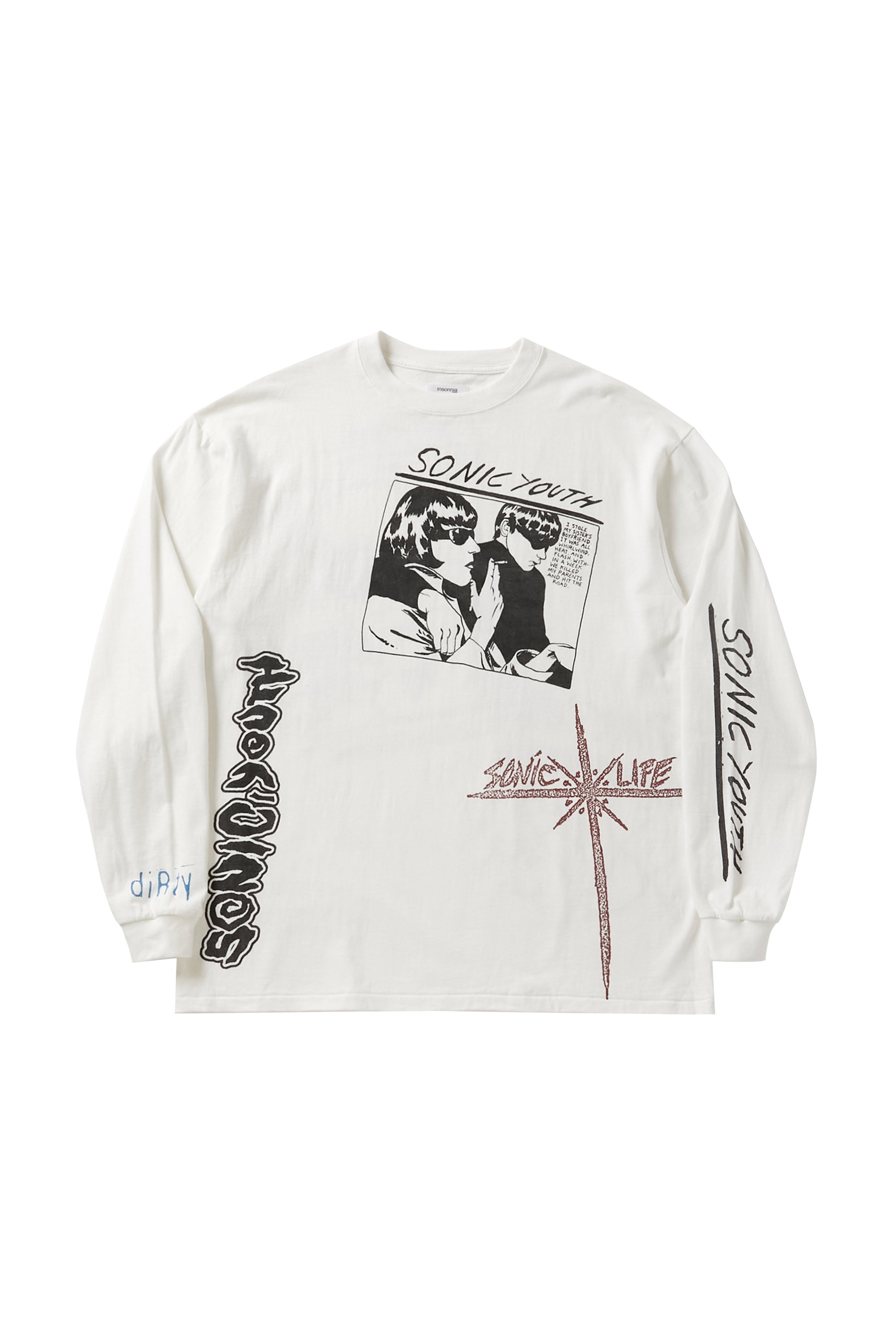 × SONIC YOUTH MULTI PRINT LS TEE TYPE-A
